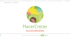 Desktop Screenshot of nacercrecer.com